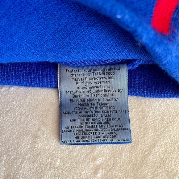 NWOT, FANTASTIC FOUR & NINTENDO, BOYS SOCK HATS. ONE SIZE. - Picture 6 of 8